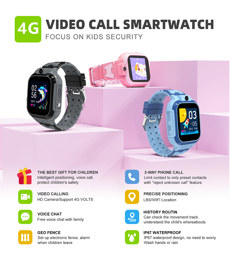 LT37 kids watch, LT37 children watch, 4G kid smart watch，kid smartwatch, LT37 smart watch， sim card smartwatch, 4g smartwatch, wifi smart watch